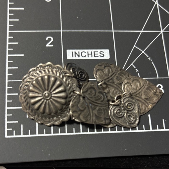 Heart Concho Waterfall Cha Cha Earrings Pressed Hearts - Picture 5 of 12